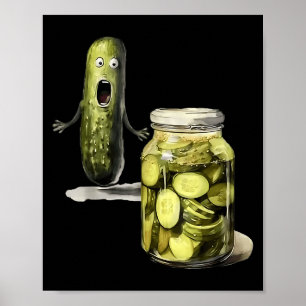 Grappig Ckle verras een kommer en een pot gesneden Poster