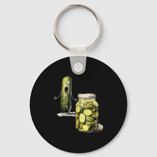 Grappig Ckle verras een kommer en een pot gesneden Sleutelhanger (Voorkant)