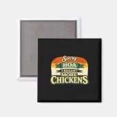 Grappig Ckyard Kippen Eigenaar Design – Urn Hen Li Magneet (Voorkant / Achterkant)