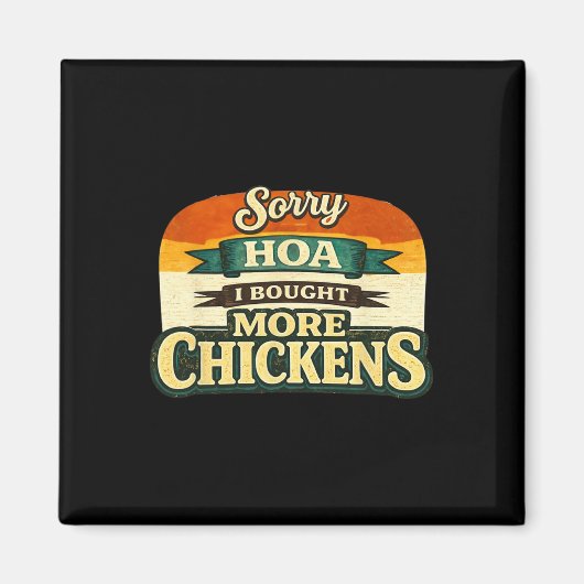 Grappig Ckyard Kippen Eigenaar Design – Urn Hen Li Magneet (Voorkant)