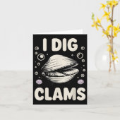 Grappig Clam Digging Design voor mannen Vrouwen Cl Kaart (Gele Bloem)