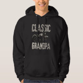 Grappig Classic Opa motorfiets Graphic Hoodie (Voorkant)