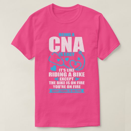 Grappig CNA werk gecertificeerd verpleegkundig ass T-shirt (Design voorkant)
