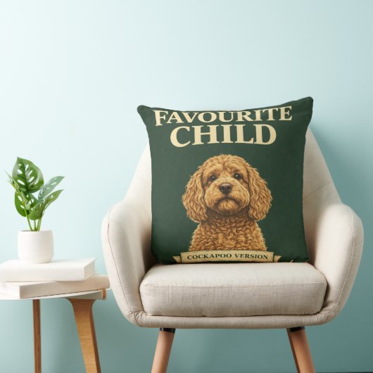 Grappig Cockapoo Cadeau | Favoriete Kind Kussen (Stoel)