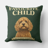 Grappig Cockapoo Cadeau | Favoriete Kind Kussen (Voorkant)
