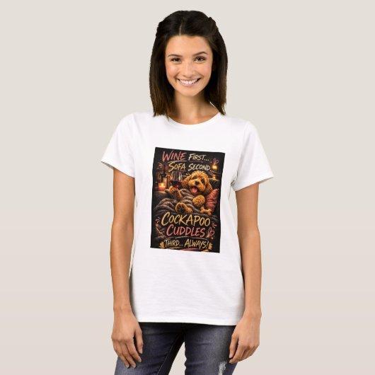 Grappig Cockapoo-cadeau honden T-shirt Cockapoo ei (Voorkant volledig)