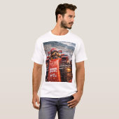 Grappig Cockapoo-hond Geschenk Raceauto Bestuurder T-shirt (Voorkant volledig)