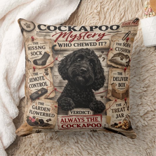 Grappig Cockapoo Kussen unieke cadeau (Deken)