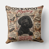 Grappig Cockapoo Kussen unieke cadeau (Achterkant)