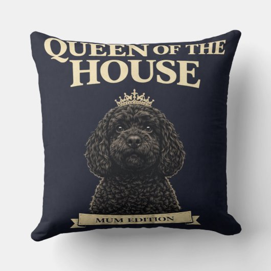 Grappig Cockapoo Moeder Cadeau | Koningin Van Het Kussen (Achterkant)