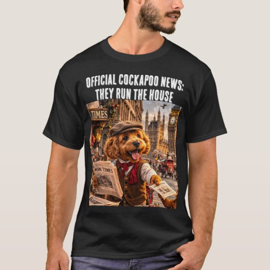 Grappig Cockapoo T-shirt Cadeau Zij Bestieren Het (Voorkant)