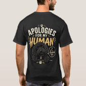 Grappig Cockapoo T-Shirt Excuses Voor Mijn Eigenaa (Achterkant)