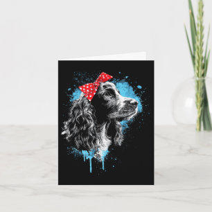 Grappig cocker spaniel ontwerp voor hondenliefhebb kaart