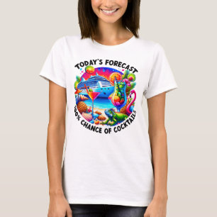Grappig Cocktail Cruise Vakantie T-shirt