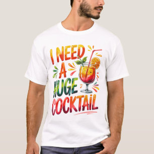 Grappig Cocktail T-Shirt Design