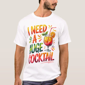 Grappig Cocktail T-Shirt Design