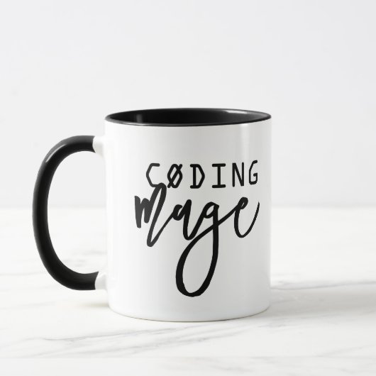Grappig coderingsbeeld Geek Chic Mok (Links)
