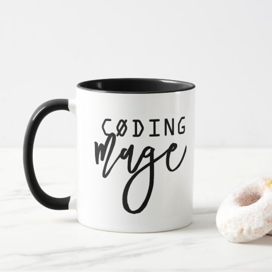 Grappig coderingsbeeld Geek Chic Mok (Met donut)
