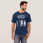 Grappig coderingsgeschenk 403 Dit is een verboden T-shirt (Voorkant volledig)