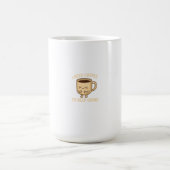 Grappig Coffee Lover Cartoon Design Koffiemok (Center)