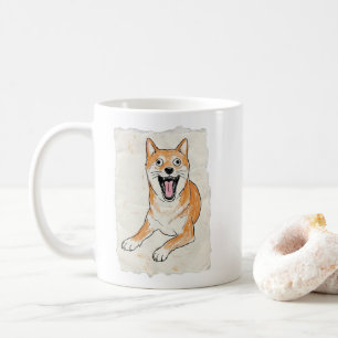 Grappig collega cadeau - Intern schreeuwende Shiba Koffiemok
