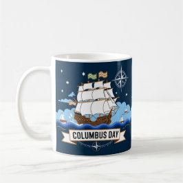 Grappig Columbus dag cadeau Koffiemok
