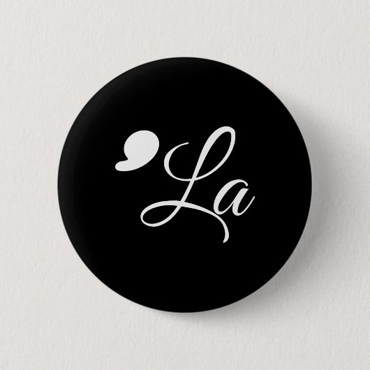 Grappig Comma La Kamala Harris 2024 Stemleestekens Ronde Button 5,7 Cm (Voorkant)