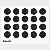 Grappig Comma La Kleuren Ronde Sticker (Vel)