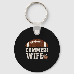 Grappig Commissie Vrouw Fantasy Football Schattige Sleutelhanger