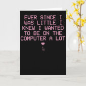 Grappig Computer Nerd Shirt Al Van Jongs Af Aan Kaart (Gele Bloem)