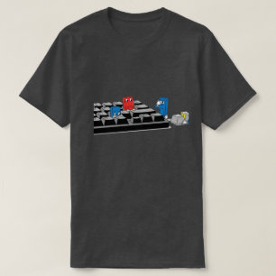 Grappig computer toetsenbord spel Geeky Tech Shi T-shirt