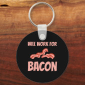 Grappig con design voor mannen vrouwen bbq varkens sleutelhanger (Voorkant)