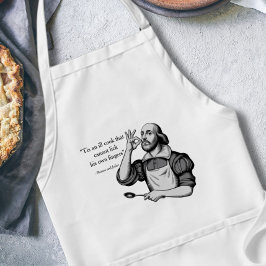 Grappig Cook Zwart en Wit Modern Standaard Schort