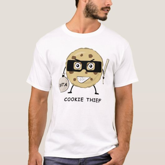 Grappig Cookie-ontwerp T-shirt (Voorkant)