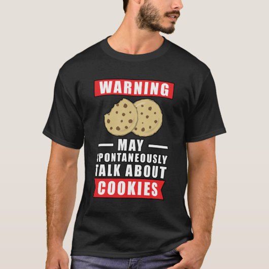 Grappig Cookie-ontwerp T-shirt (Voorkant)