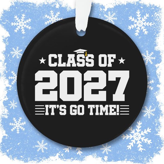 Grappig Cool Afstudeertijd Seniorklas 2027 Ornament