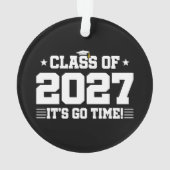Grappig Cool Afstudeertijd Seniorklas 2027 Ornament (achterkant)