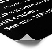 Grappig Cool Biljart Coach Quote Poster (Hoek)