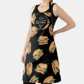 Grappig cool burger patroon BBQ grill Chef Schort (Insitu)