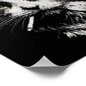 Grappig Cool Cat Smoking Funny Meme Cigarette Cat Poster (Hoek)