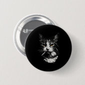 Grappig Cool Cat Smoking Funny Meme Cigarette Cat  Ronde Button 5,7 Cm (Voorkant /achterkant)