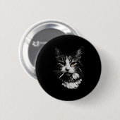 Grappig Cool Cat Smoking Funny Meme Cigarette Cat Ronde Button 5,7 Cm (Voorkant /achterkant)