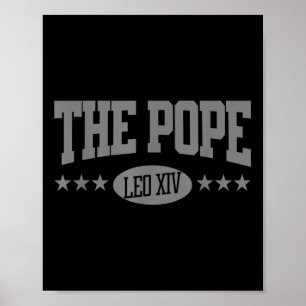 Grappig Cool Da Paus God zegene Paus Leo XIV Manne Poster