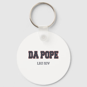 Grappig Cool Da Pope Shirt God Bless Pope Leo XIV  Sleutelhanger