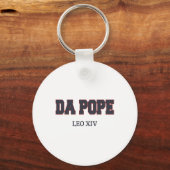 Grappig Cool Da Pope Shirt God Bless Pope Leo XIV Sleutelhanger (Voorkant)