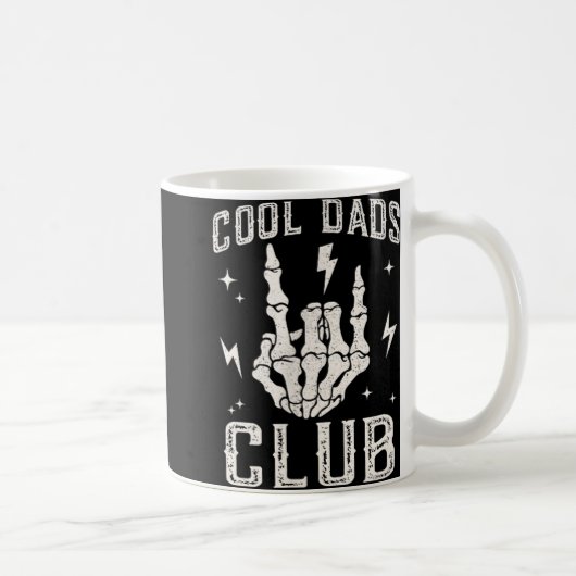 Grappig Cool Dads Club Retro Skeleton Dad Koffiemok (Rechts)