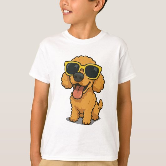 Grappig Cool Dog Kinderen T-shirt (Voorkant)