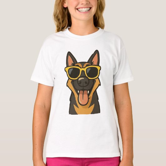 Grappig Cool Dog Kinderen T-shirt (Voorkant)
