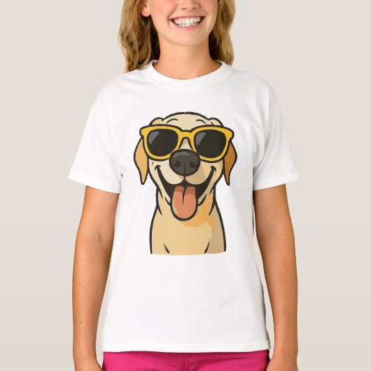 Grappig Cool Dog Kinderen T-shirt (Voorkant)