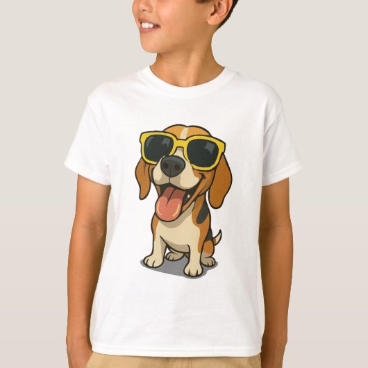 Grappig Cool Dog Kinderen T-shirt (Voorkant)